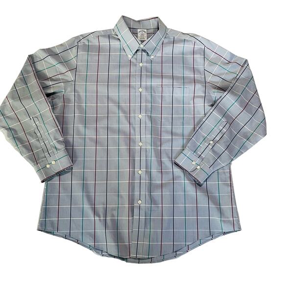 Brooks Brothers Regent Fit 1818 Mens Button Down Polo Shirt Cotton Size Large - Picture 2 of 9